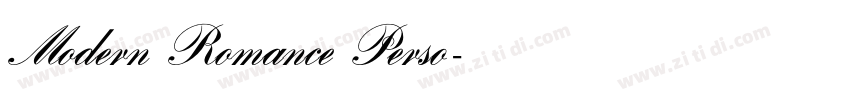 Modern Romance Perso字体转换